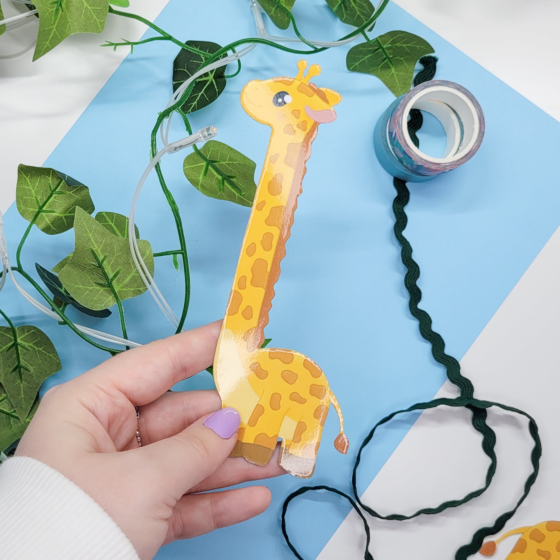 Cute Giraffe silly shaped bookmark for book lovers