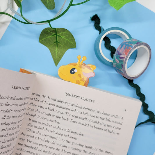 Cute Giraffe silly shaped bookmark for book lovers
