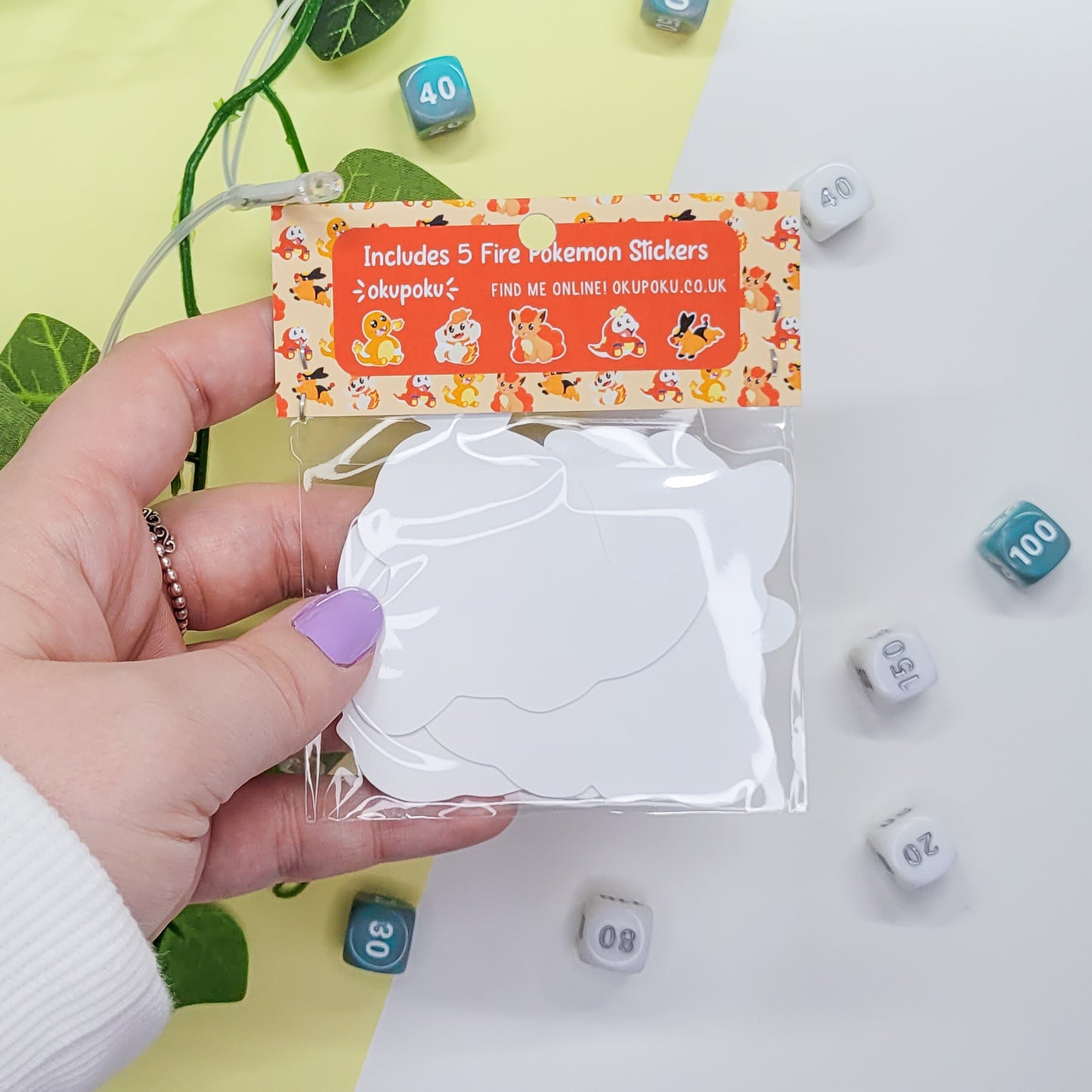 Fire Type Pokemon Sticker Pack